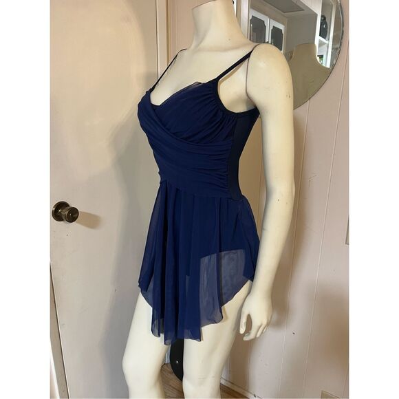 Curtain Call Lyrical Dance Costume skirted leotard Adult S - Picture 2 of 6